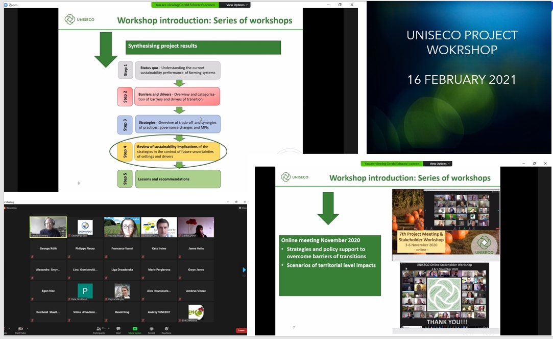 UNISECO PROJECT WORKSHOP, 16 February 2021